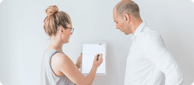 Doctor having goals of care conversation